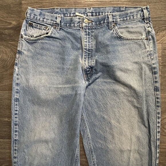 Carhartt B160 DST Jeans 40x34 Light Wash Straight Fit Durable Workwear Denim - Picture 5 of 12